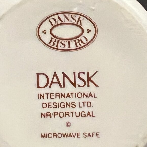 Set of 2 DANSK BISTRO Bisserup White Mugs ~ Made in Portugal ~ Coffee Tea Cups - Picture 8 of 11